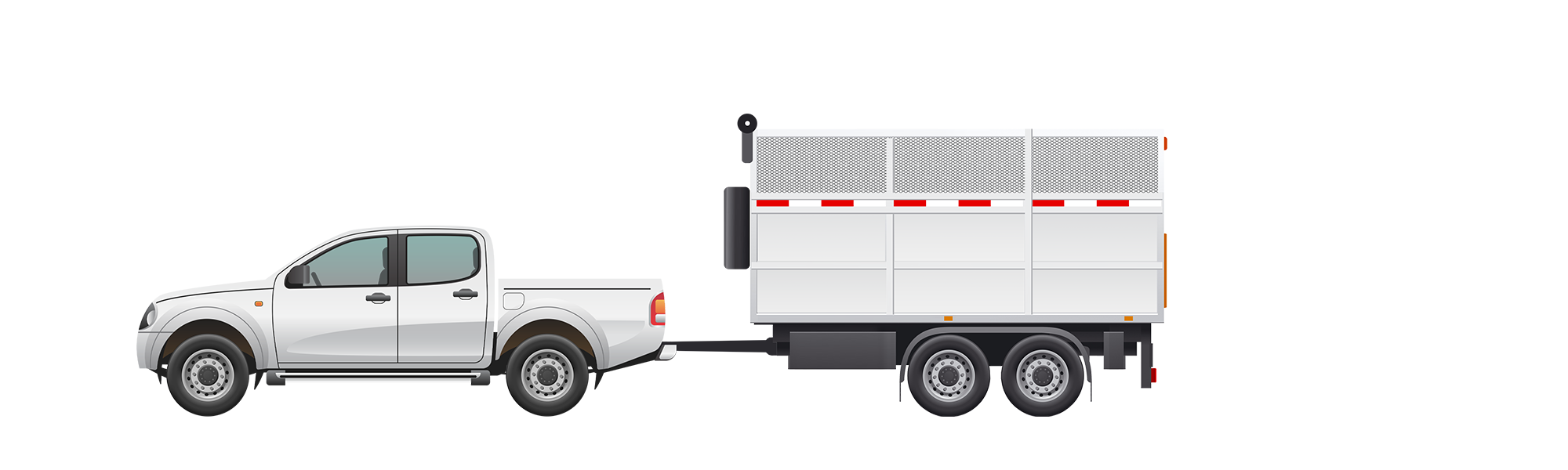 Artist Rendering of Pickup Trailer for Pricing Visual